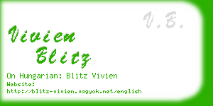 vivien blitz business card